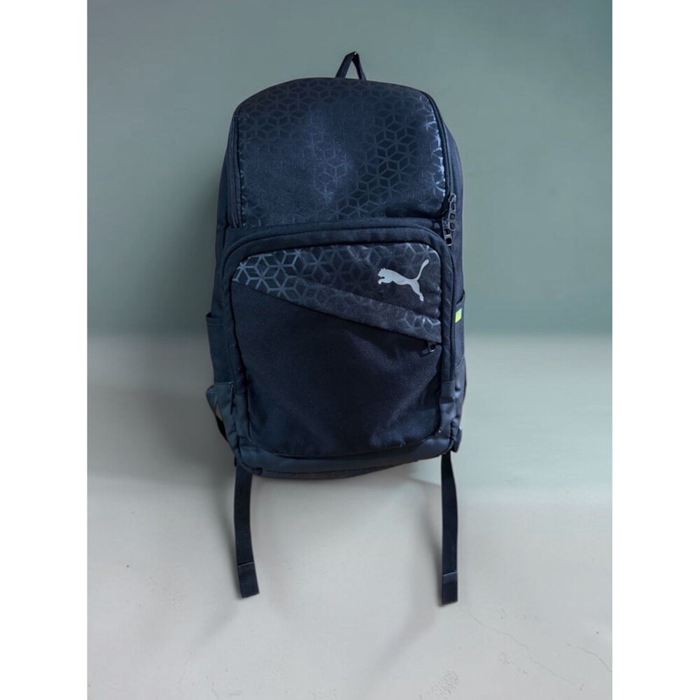 PUMA Epoch Laptop Backpack | Black & Lime Green | Large School Sport Bag